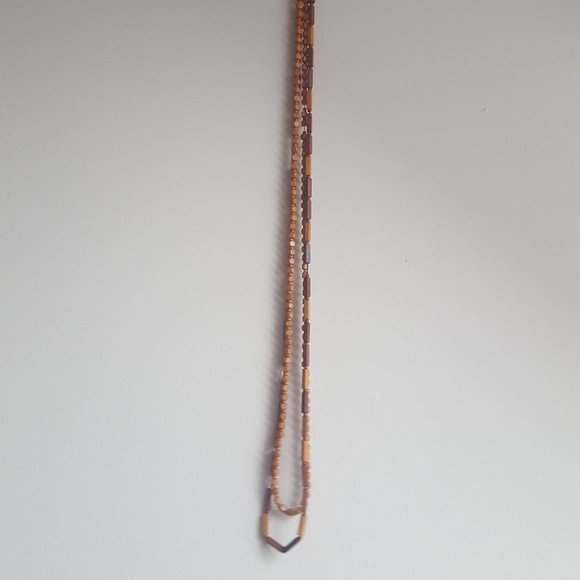 Vintage Wooden Beaded Necklaces, Set of 2 - Picture 2 of 4